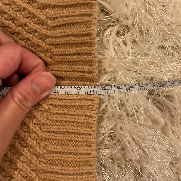 Talbots Neutral Colorblocked Sweater with Gold Button Detail - Picture 7 of 7